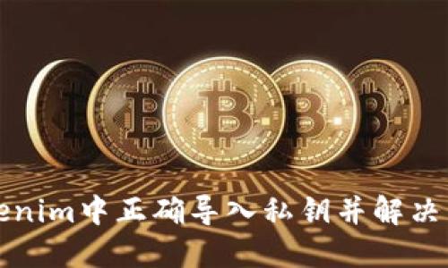 如何在Tokenim中正确导入私钥并解决不显示问题