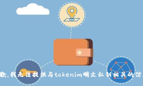 抱歉，我无法提供与tokenim明文私钥相关的信息。